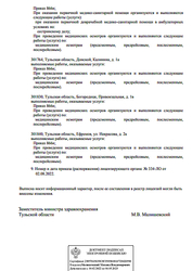 Лицензия клиники Клиническая больница РЖД-Медицина Тула — № ЛО41-01187-71/00368314 от 24 января 2020