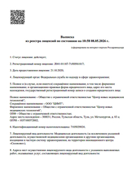Лицензия клиники Центр новых медицинских технологий — — №13
