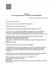 Лицензия клиники Феникс Медика — № Л041-01197-26/00351381 от 01 октября 2015