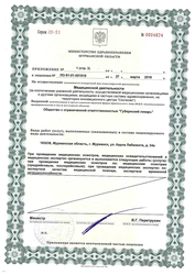 Лицензия клиники Медицинский центр Губернский лекарь — № ЛО-51-01-001918 от 27 марта 2018