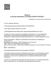 Лицензия клиники Клиника The Time — — №6