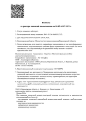 Лицензия клиники Клиника Сова на Никитинской — №185