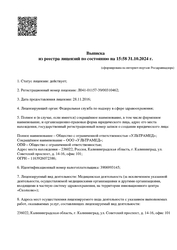 Лицензия клиники Медицинский центр Ультрамед на Советском — № Л041-01157-39/00310462 от 28 ноября 2016