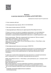 Лицензия клиники Детская клиника Промедика — № ЛО41-01125-54/00356249 от 09 сентября 2020