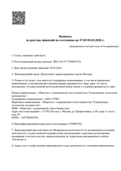 Лицензия клиники Ecofamily Clinic (Экофэмели клиник) — — №2