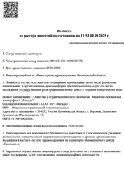 Лицензия клиники СмартКлиника на Ленинском проспекте — — №4