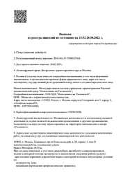 Лицензия клиники Поликлиника.ру м. Фрунзенская — № Л041-01137-77/00327418 от 20 февраля 2021