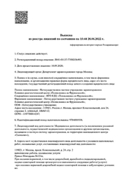 Лицензия клиники Зуб.ру на Фрунзенской — № ЛО41-01137-77/00356493 от 18 сентября 2020