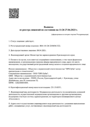 Лицензия клиники PRO.Зубы (Прозубы) на Домбайской — № ЛО41-01126-23/00361322 от 06 апреля 2021