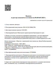 Лицензия клиники Центр реабилитационной стоматологии — № Л041-01126-23/00641798 от 22 февраля 2023