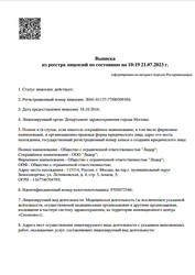 Лицензия клиники Лазерный Доктор на Братиславской — № Л041-01137-77/00309104 от 18 октября 2016