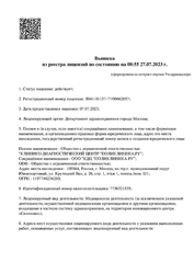 Лицензия клиники Поликлиника.ру на Пролетарской — № Л041-01137-77/00662057 от 07 июля 2023