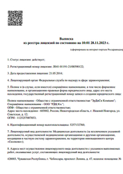 Лицензия клиники Региональный диагностический центр Чебоксары — № Л041-01191-21/00590122 от 21 мая 2014