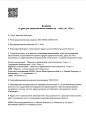 Лицензия клиники Сеть медицинских клиник Тонус, пр. Гагарина — № Л041-01164-52/00553479 от 03 ноября 2016