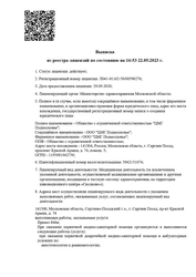 Лицензия клиники Клиника микрохирургии глаза Открытие в Дмитрове — № Л041-01162-50/00590276 от 29 сентября 2020