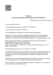 Лицензия клиники Бест Клиник на Шаболовской — №7