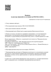 Лицензия клиники Медицинский центр Светланы Пономаревой — № Л041-01164-52/00348829 от 20 апреля 2020