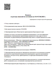 Лицензия клиники Медицинский центр МЕДОНИКА — № Л041-01126-23/02233296 от 25 апреля 2025