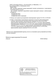 Лицензия клиники Евродон на Вересаева — № Л041-01050-61/01028969 от 22 января 2024