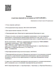 Лицензия клиники Green clinic (Грин клиник) — № Л041-01019-24/01763079 от 24 января 2025