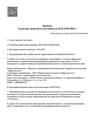 Лицензия клиники Клиника Нейроклассика — № Л041-01021-66/02297048 от 13 мая 2025