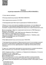 Лицензия клиники Дети Индиго Челябинск — — №1