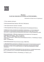 Лицензия клиники Дельта — № Л041-01157-39/01104116 от 22 марта 2024