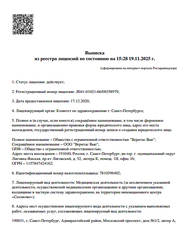Лицензия клиники Счастливый Взгляд на Московском — № Л041-01021-66/00358979 от 17 декабря 2020