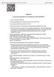 Лицензия клиники Медицинская клиника Cito (Цито) — № Л041-01189-27/02035770 от 26 марта 2025