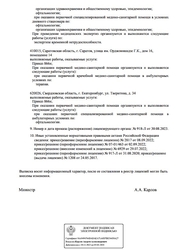 Лицензия клиники Офтальмологический центр Омикрон Екатеринбург — № Л041-01021-66/00356049 от 31 августа 2020