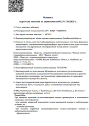 Лицензия клиники Глазная клиника Фемили Оптик (Family Optic) — № Л041-01024-74/02530378 от 25 июня 2025