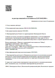 Лицензия клиники Медицинский центр Бернгардовка — № Л041-01149-47/00361301 от 05 апреля 2021