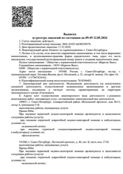 Лицензия клиники Клиника семейной офтальмологии Счастливый взгляд на Оптиков — № Л041-01021-66/00358979 от 17 декабря 2020