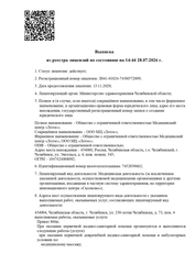Лицензия клиники Лотос на ул. Труда, 183А — № Л041-01024-74/00572899 от 13 ноября 2020