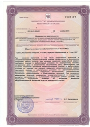 Лицензия клиники Эстетическая клиника Ханбике — — №3