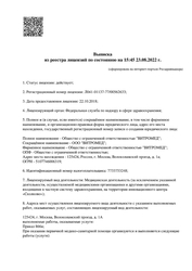 Лицензия клиники ВитроКлиник — № Л041-01137-77/00562633 от 22 октября 2018