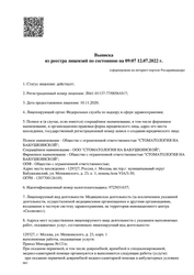 Лицензия клиники Все свои! на Бабушкинской — № Л041-01137-77/00561017 от 10 ноября 2020