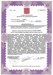 Лицензия клиники Юнион Клиник (Union Clinic) — — №4