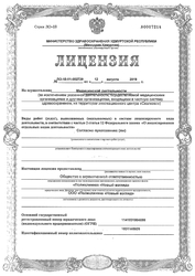 Лицензия клиники Глазная клиника Мона Лиза — № ЛО-18-01-002729 от 12 августа 2019